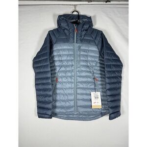 NWT RAB Jacket Womens 12 Medium Microlight Down Puffer Alpine Hooded Nikwax $298